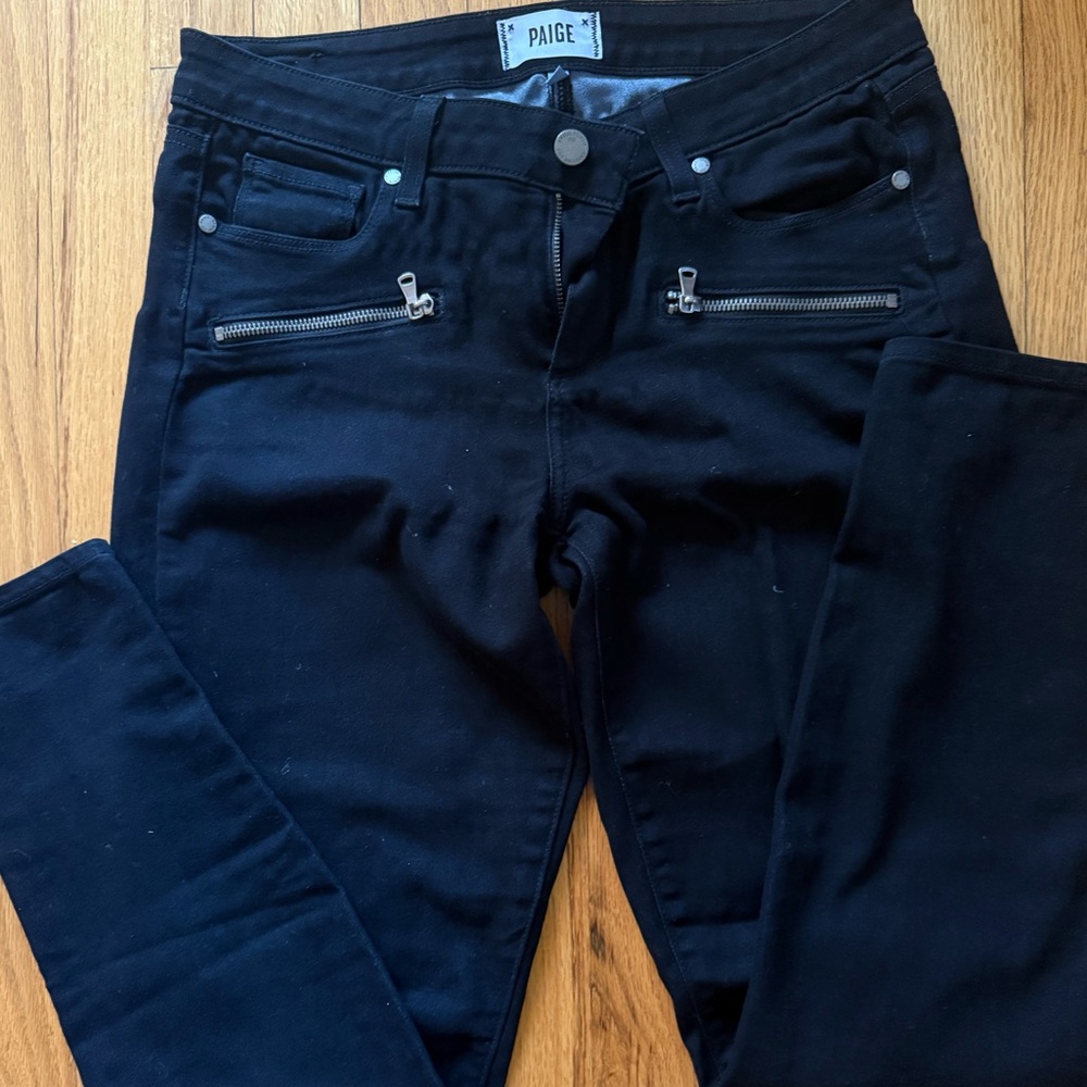 Paige Denim Zipper Pocket Jeans